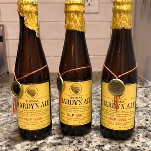 Collector Thomas Hardy’s Ale numbered bottles - empty